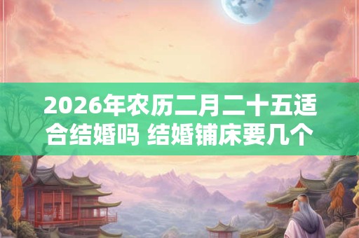2026年农历二月二十五适合结婚吗 结婚铺床要几个人