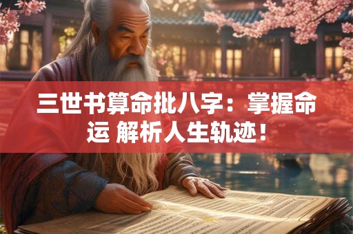 三世书算命批八字：掌握命运 解析人生轨迹！