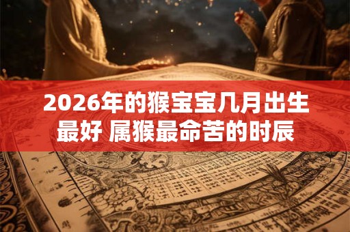 2026年的猴宝宝几月出生最好 属猴最命苦的时辰