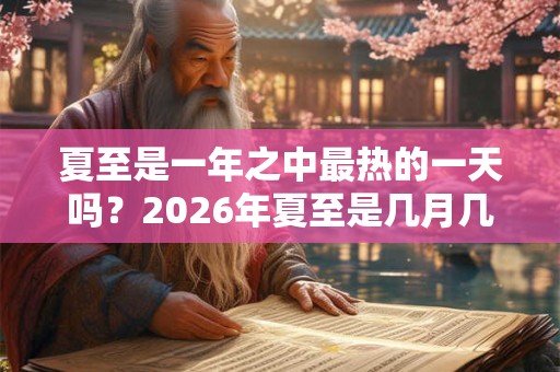 夏至是一年之中最热的一天吗？2026年夏至是几月几日？