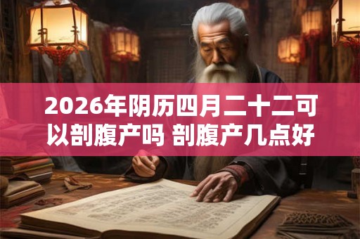 2026年阴历四月二十二可以剖腹产吗 剖腹产几点好