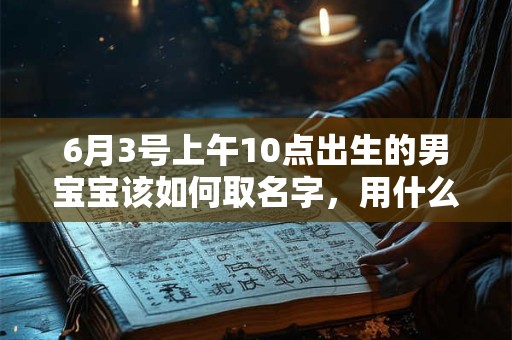 6月3号上午10点出生的男宝宝该如何取名字，用什么字好