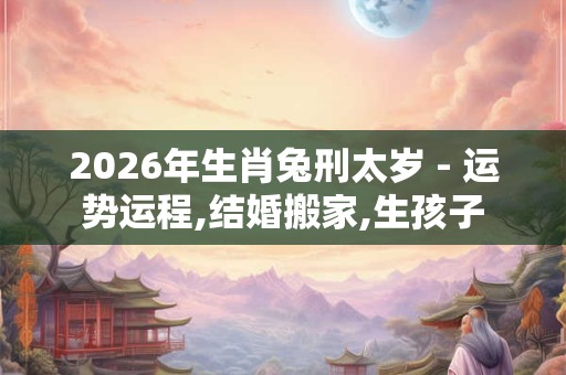 2026年生肖兔刑太岁 - 运势运程,结婚搬家,生孩子