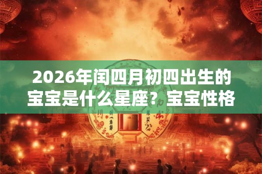 2026年闰四月初四出生的宝宝是什么星座？宝宝性格如何？
