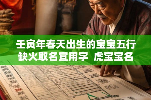 壬寅年春天出生的宝宝五行缺火取名宜用字  虎宝宝名字集锦