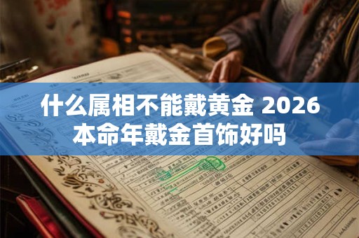 什么属相不能戴黄金 2026本命年戴金首饰好吗