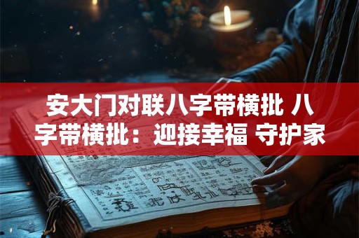 安大门对联八字带横批 八字带横批：迎接幸福 守护家园