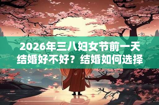 2026年三八妇女节前一天结婚好不好？结婚如何选择吉日？