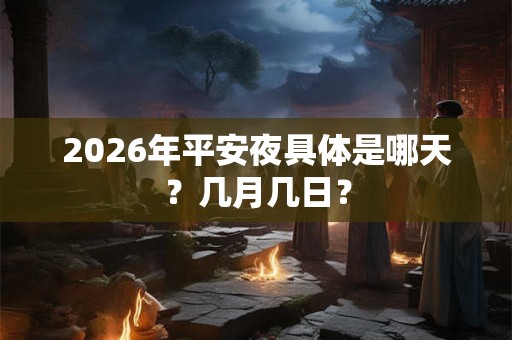 2026年平安夜具体是哪天？几月几日？