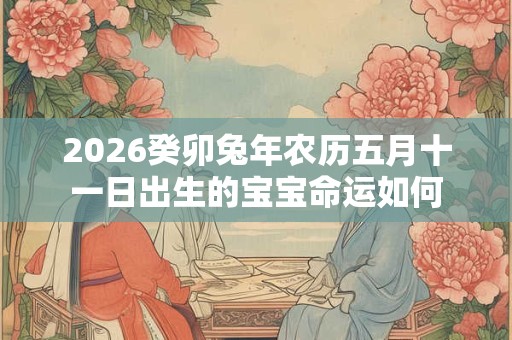 2026癸卯兔年农历五月十一日出生的宝宝命运如何
