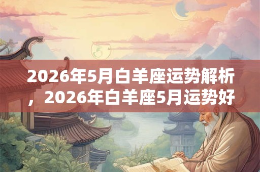 2026年5月白羊座运势解析，2026年白羊座5月运势好不好？