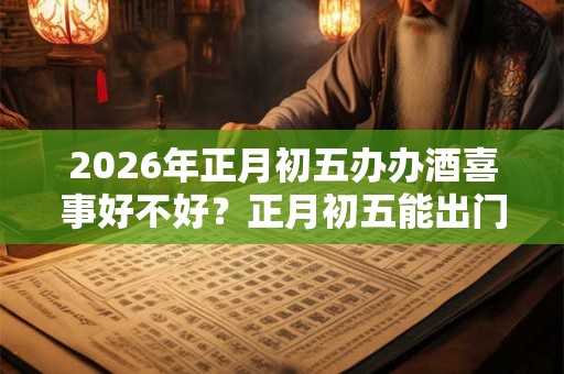 2026年正月初五办办酒喜事好不好？正月初五能出门吗？
