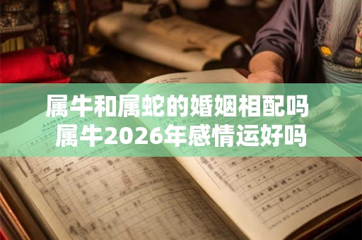 属牛和属蛇的婚姻相配吗 属牛2026年感情运好吗