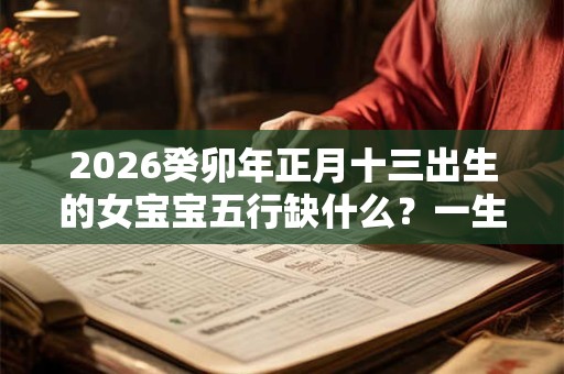 2026癸卯年正月十三出生的女宝宝五行缺什么？一生命运解析