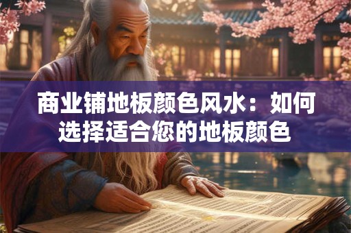 商业铺地板颜色风水：如何选择适合您的地板颜色