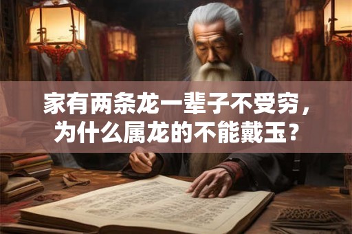 家有两条龙一辈子不受穷，为什么属龙的不能戴玉？