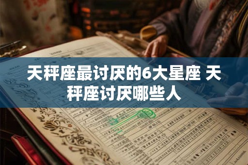 天秤座最讨厌的6大星座 天秤座讨厌哪些人