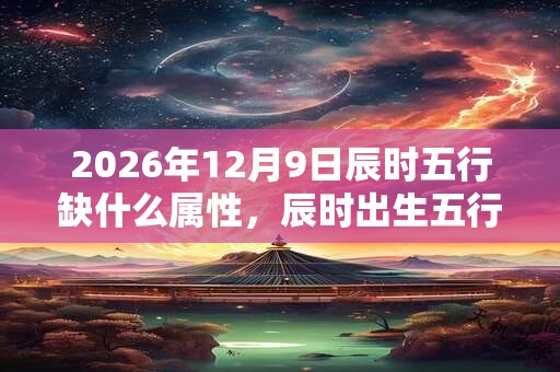 2026年12月9日辰时五行缺什么属性，辰时出生五行缺什么