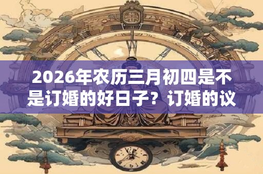 2026年农历三月初四是不是订婚的好日子？订婚的议程是什么？