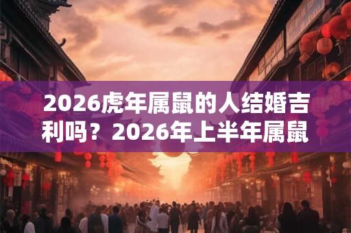 2026虎年属鼠的人结婚吉利吗？2026年上半年属鼠结婚吉日