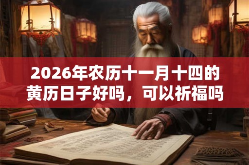 2026年农历十一月十四的黄历日子好吗，可以祈福吗？