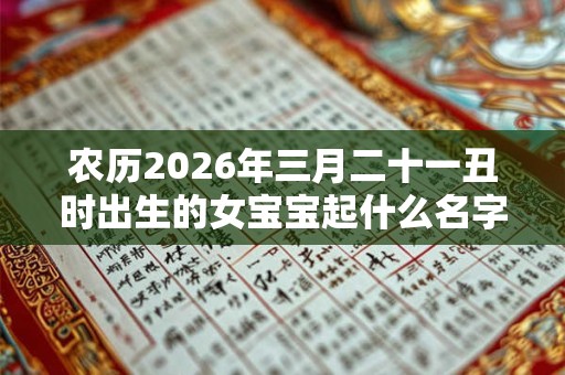 农历2026年三月二十一丑时出生的女宝宝起什么名字吉祥，五行属什么
