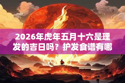 2026年虎年五月十六是理发的吉日吗？护发食谱有哪些？