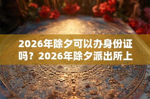 2026年除夕可以办身份证吗？2026年除夕派出所上班吗？
