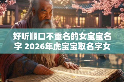 好听顺口不重名的女宝宝名字 2026年虎宝宝取名字女孩方法