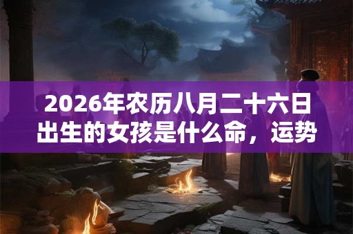 2026年农历八月二十六日出生的女孩是什么命，运势如何？