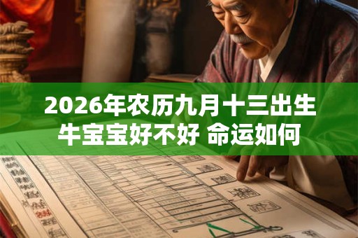 2026年农历九月十三出生牛宝宝好不好 命运如何