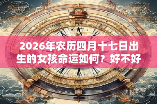 2026年农历四月十七日出生的女孩命运如何？好不好？