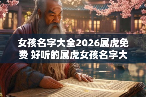 女孩名字大全2026属虎免费 好听的属虎女孩名字大全