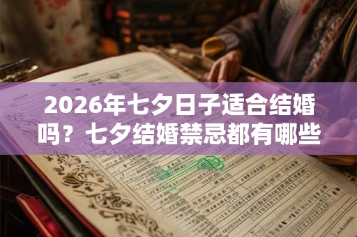 2026年七夕日子适合结婚吗？七夕结婚禁忌都有哪些？