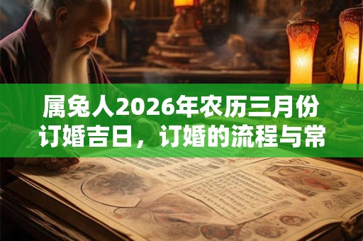 属兔人2026年农历三月份订婚吉日，订婚的流程与常见问题