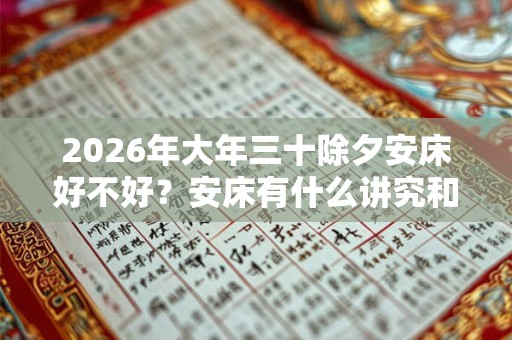 2026年大年三十除夕安床好不好？安床有什么讲究和忌讳？