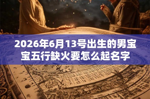2026年6月13号出生的男宝宝五行缺火要怎么起名字