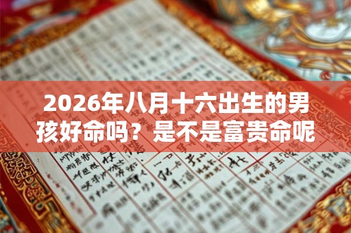 2026年八月十六出生的男孩好命吗？是不是富贵命呢？