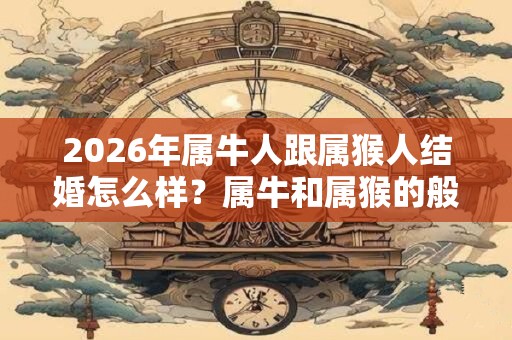 2026年属牛人跟属猴人结婚怎么样？属牛和属猴的般配吗？