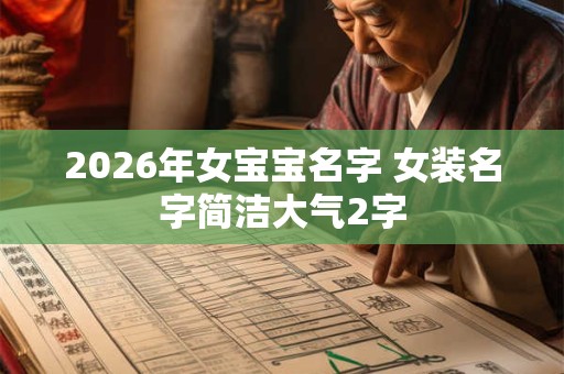 2026年女宝宝名字 女装名字简洁大气2字