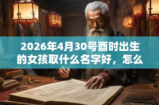 2026年4月30号酉时出生的女孩取什么名字好，怎么取名？