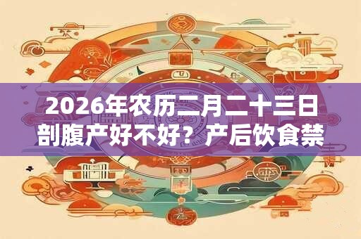 2026年农历二月二十三日剖腹产好不好？产后饮食禁忌介绍