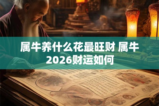 属牛养什么花最旺财 属牛2026财运如何