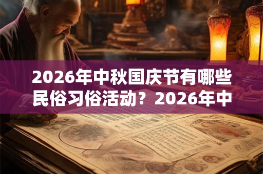 2026年中秋国庆节有哪些民俗习俗活动？2026年中秋国庆节可以做什么？