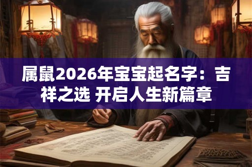 属鼠2026年宝宝起名字：吉祥之选 开启人生新篇章