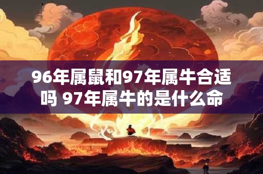 96年属鼠和97年属牛合适吗 97年属牛的是什么命