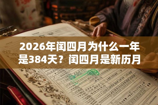 2026年闰四月为什么一年是384天？闰四月是新历月份还是农历月份？