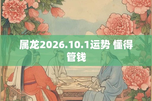 属龙2026.10.1运势 懂得管钱