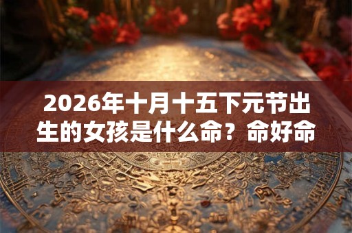 2026年十月十五下元节出生的女孩是什么命？命好命硬吗？