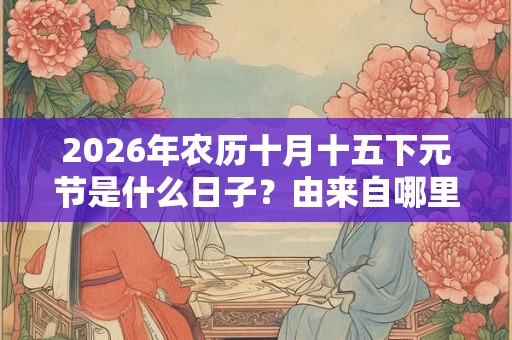 2026年农历十月十五下元节是什么日子？由来自哪里？